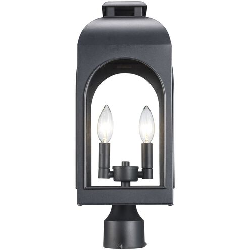 Presence 2 Light 19 inch Black Outdoor Post Lantern Head