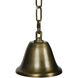Eleonore 1 Light 6.5 inch Antique Brass Pendant Ceiling Light
