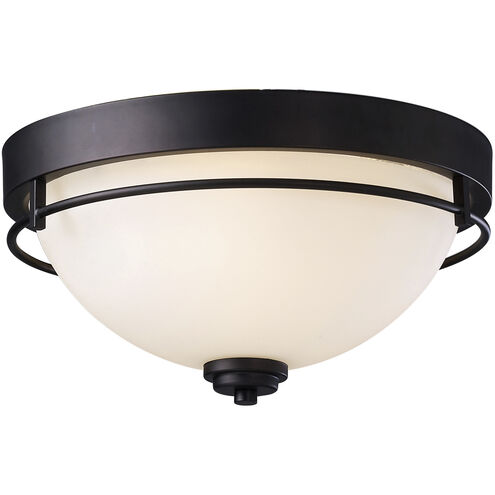 Madison 3 Light 15 inch Oil Rubbed Bronze Flush Mount Ceiling Light