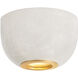 Bains Corner 1 Light 5 inch Aged Brass Flush Mount Ceiling Light