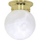 Brentwood 1 Light 6 inch Polished Brass Flush Mount Ceiling Light