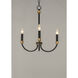 Charlton 3 Light 20 inch Black/Antique Brass Chandelier Ceiling Light
