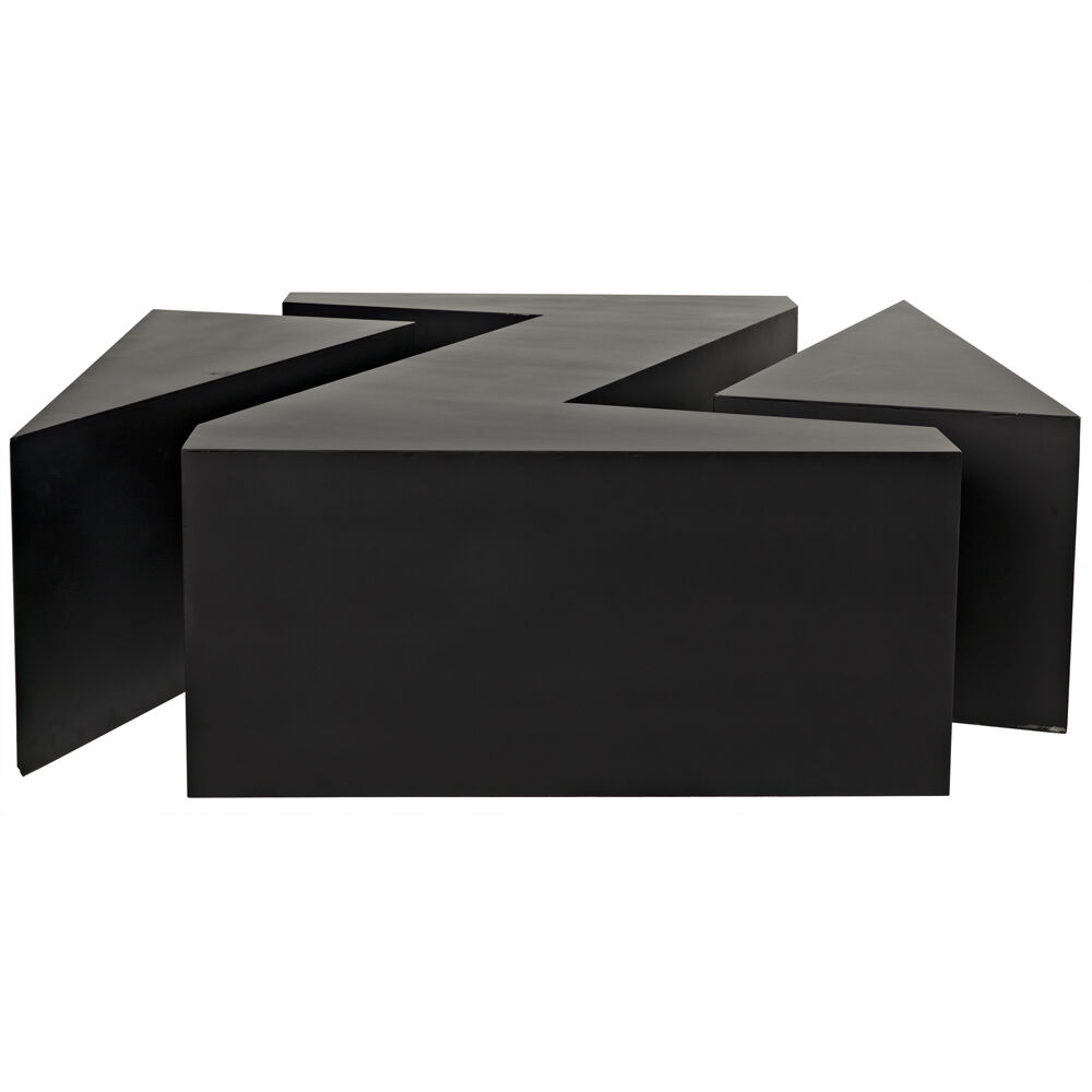 Element 68 X 36 inch Matte Black Coffee Table