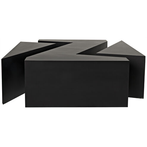 Element 68 X 36 inch Matte Black Coffee Table