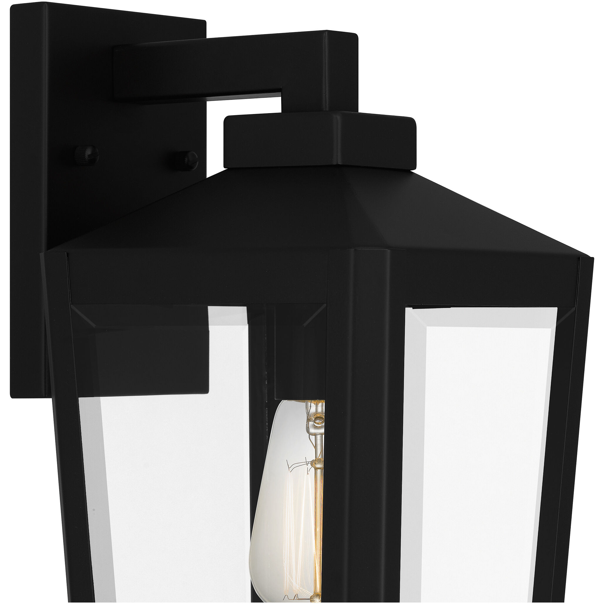 Blomfield 1 Light 16 inch Matte Black Outdoor Wall Lantern