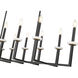 Gaultier 12 Light 56.75 inch Matte Black and Mondern Gold Linear Chandelier Ceiling Light in Matte Black and Modern Gold