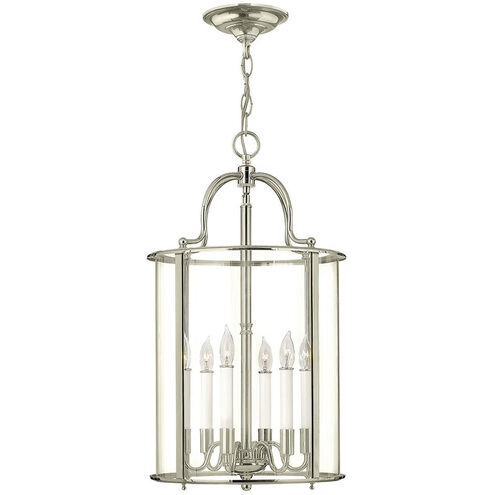 Gentry 6 Light 14 inch Polished Nickel Indoor Foyer Light Ceiling Light