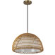 Alora Mood Bondi 1 Light 16.13 inch Brushed Gold Pendant Ceiling Light