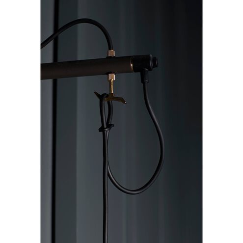 Hooked Wall Light in Graphite / Smoked Bronze