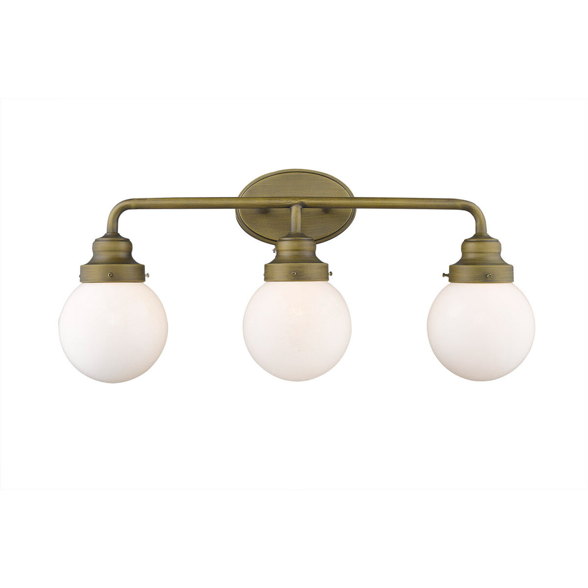 Portsmith 3 Light 26 inch Raw Brass Vanity Light Wall Light