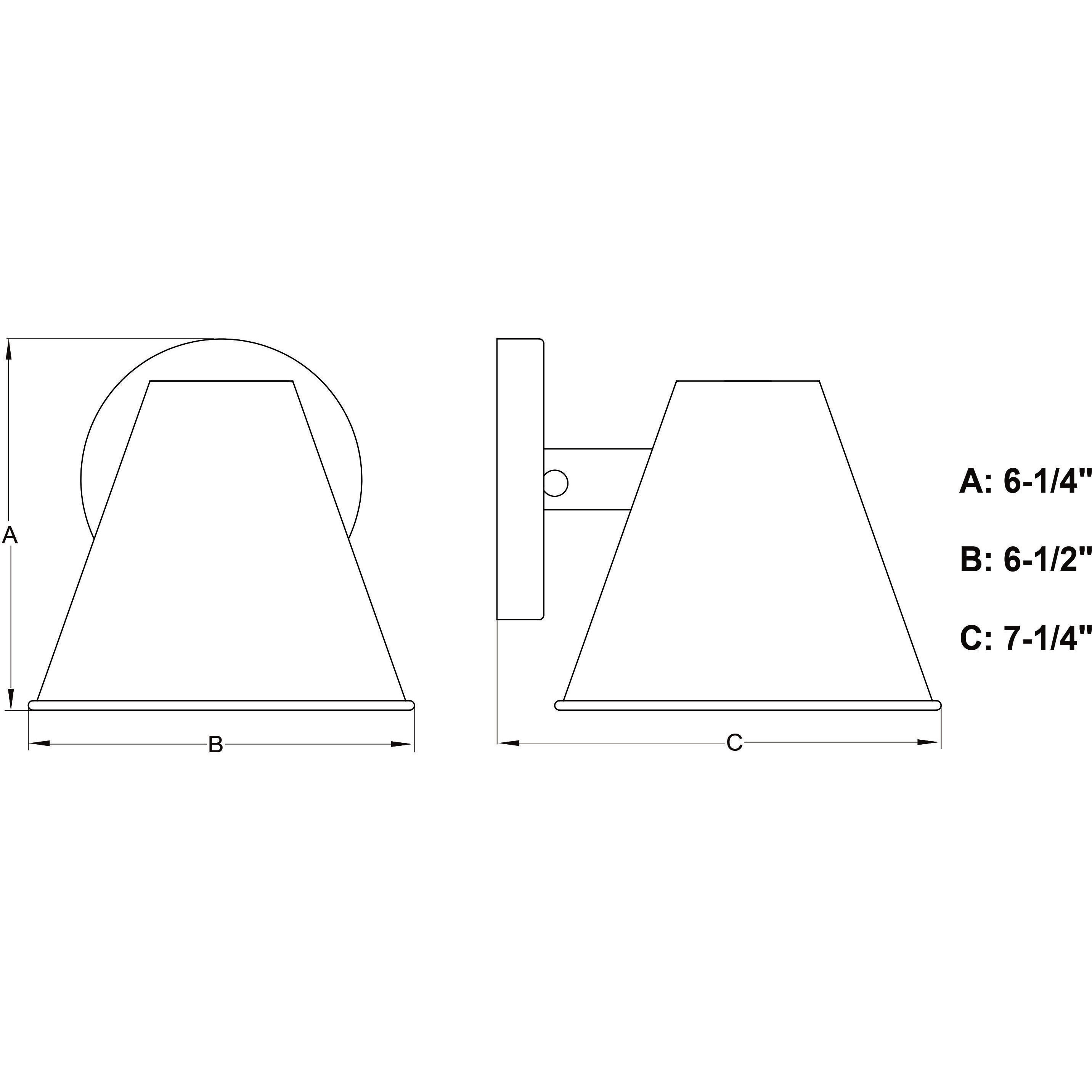 Smith LED 6.25 inch Textured Black Outdoor Wall