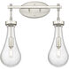 Downtown Urban Owego 2 Light 16.63 inch Satin Nickel Bath Vanity Light Wall Light in Seedy