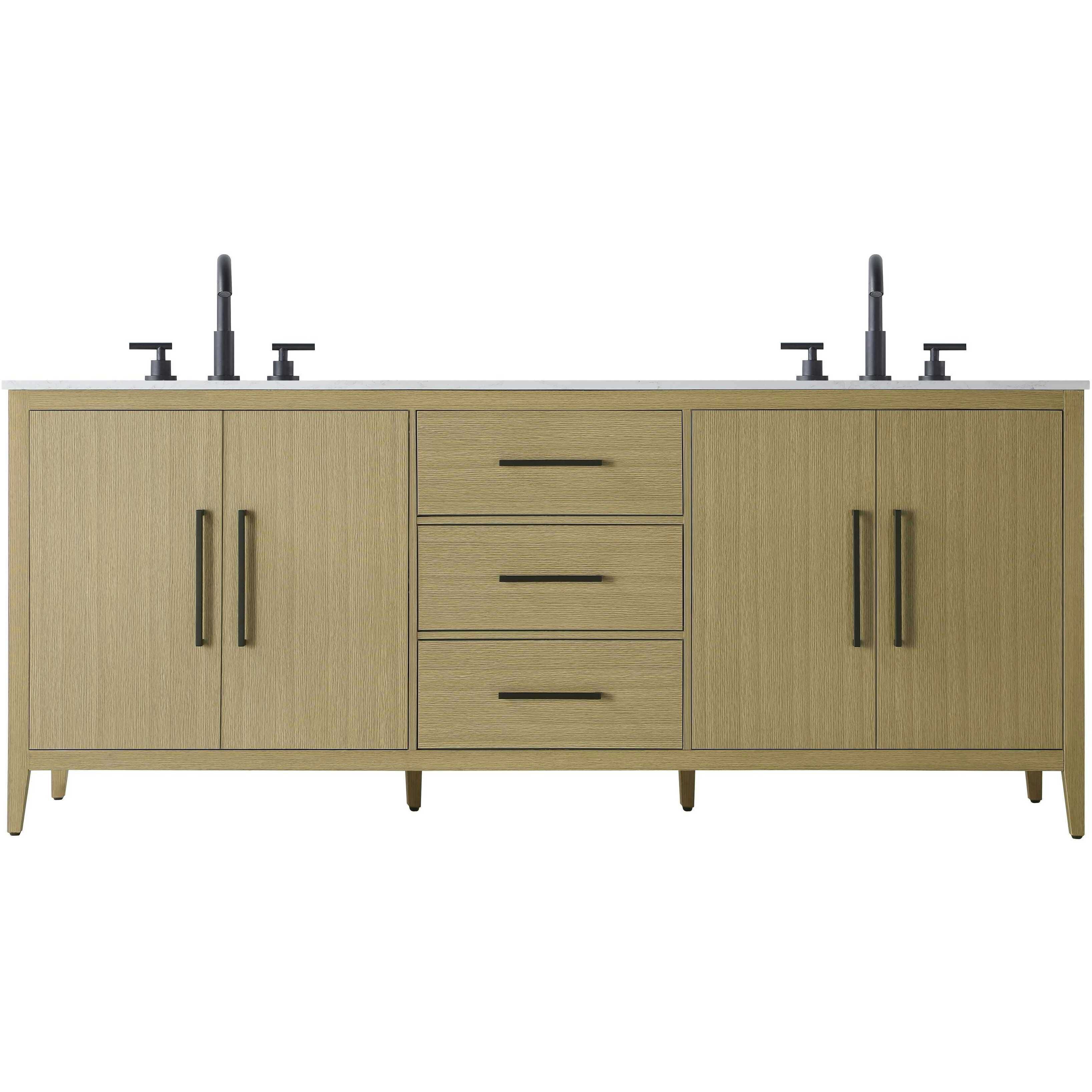 Millie 84 X 35 inch Honey Brown Bathroom Vanity Cabinet