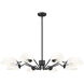 Breton 8 Light 46 inch Matte Black Chandelier Ceiling Light