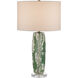 Zowan 29.25 inch 150 watt Matte Green Smoke/Clear Table Lamp Portable Light