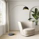 Luna Bella 92 inch 9 watt Weathered Brass and Black Arc Floor Lamp Portable Light