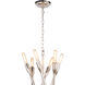 Cobra 12 Light 43 inch Polished Nickel Chandelier Ceiling Light, Large
