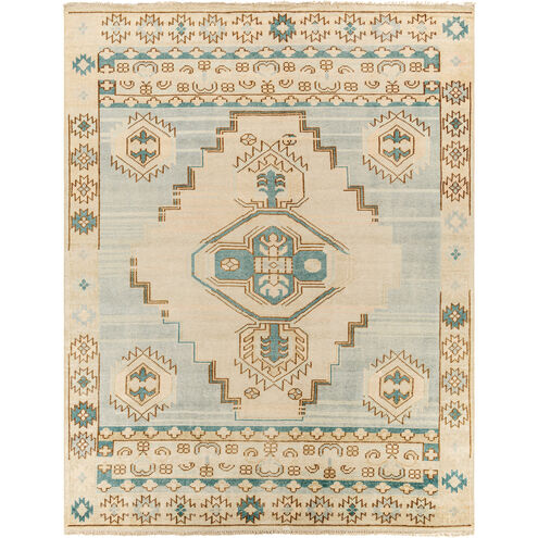 Anadolu 120 X 96 inch Teal Rug in 8 x 10, Rectangle