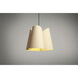 Julieta 1 Light 19.8 inch Black Pendant Ceiling Light in Ash, 20 in, WEP Collection