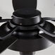 Soho 52 inch Noir with Matte Black and Weathered Oak Blades Ceiling Fan