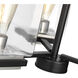 Crossroads 3 Light 21.13 inch Matte Black Chandelier Ceiling Light