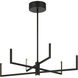 Articular LED 24.25 inch Coal Chandelier Ceiling Light
