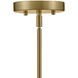 Haddie LED 11 inch Lacquered Brass Pendant Ceiling Light