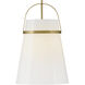Tori 1 Light 14 inch Lacquered Brass Pendant Ceiling Light