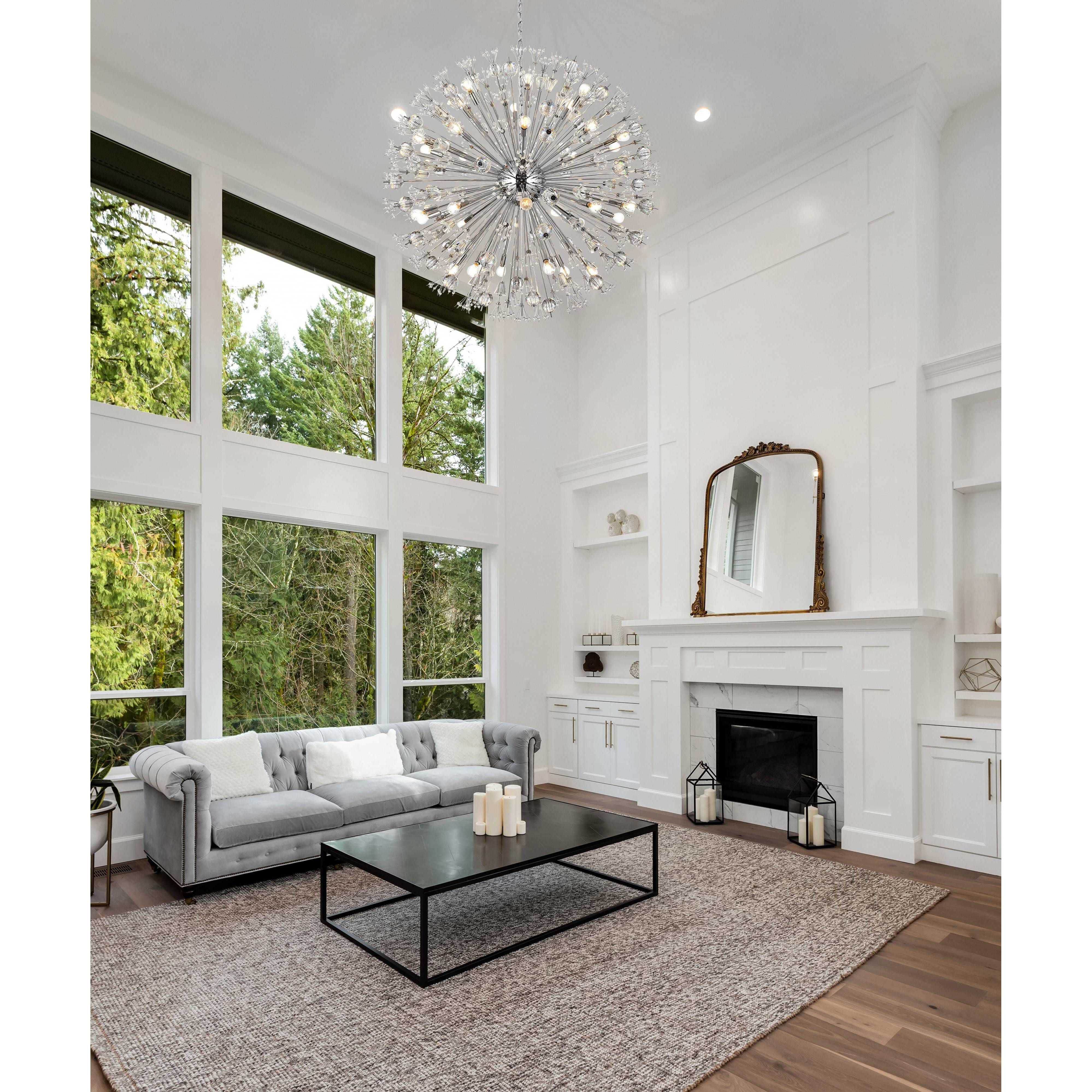 Vera 32 Light 44 inch Chrome Pendant Ceiling Light