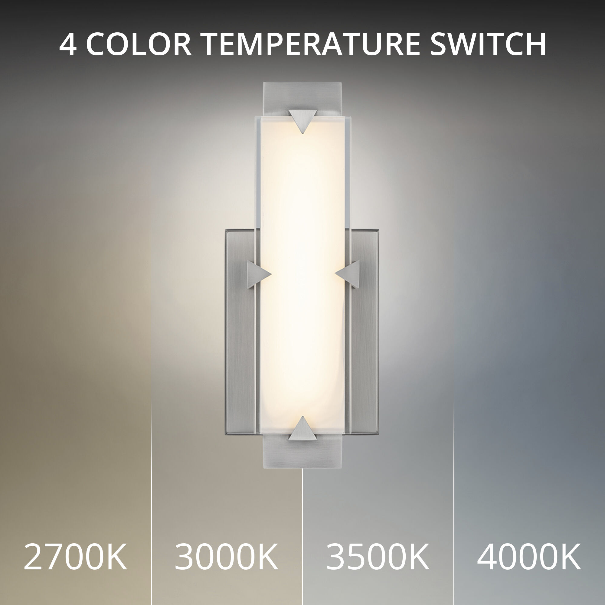 Carlisle Indoor Wall Lighting in 4000K, Brushed Nickel