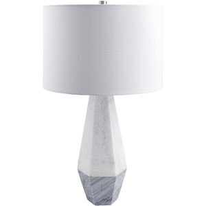 Enliven 26 inch 100 watt White Accent Table Lamp Portable Light