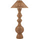 Nirvana 77 inch 60.00 watt Natural Floor Lamp Portable Light, Grande