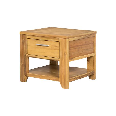 Square 21.65 X 21.65 inch Natural Side Table