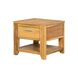 Square 21.65 X 21.65 inch Natural Side Table