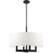 Cresthaven 4 Light 24 inch Black Chandelier Ceiling Light