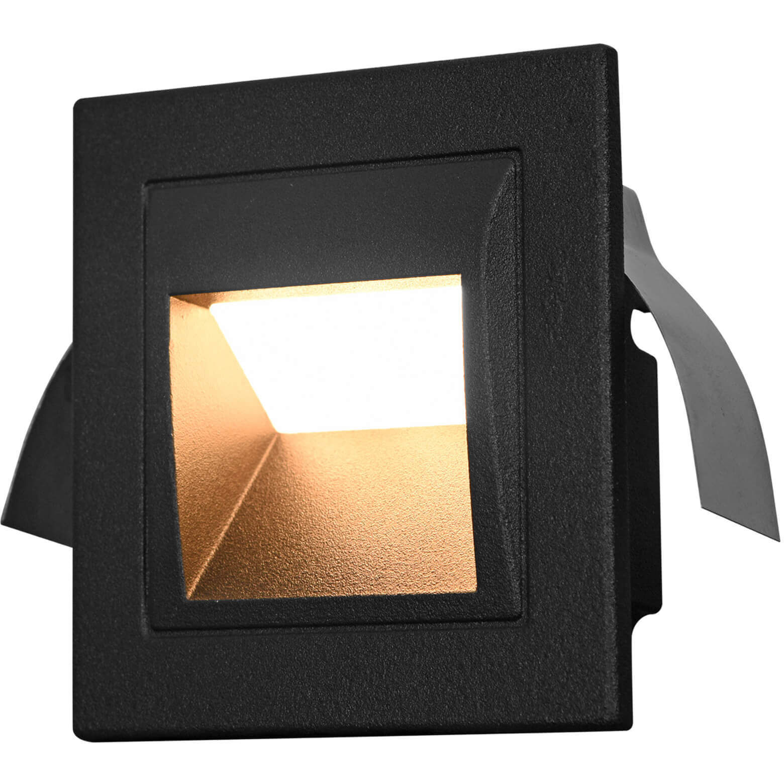 Modern 12 3 watt Matte Black Outdoor Steps Light