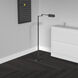 Contemporary 50.25 inch 9.00 watt Black Task Floor Lamp Portable Light, Swing Arm
