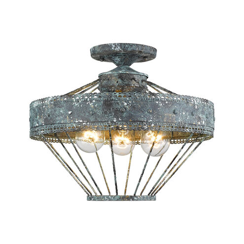 Ferris 3 Light 15.00 inch Semi-Flush Mount