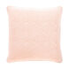 Quilted Cotton Velvet 22 X 22 inch Peach Pillow Kit, Square