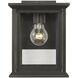Audley 1 Light 10 inch Antique Bronze Outdoor Wall Lantern, Small