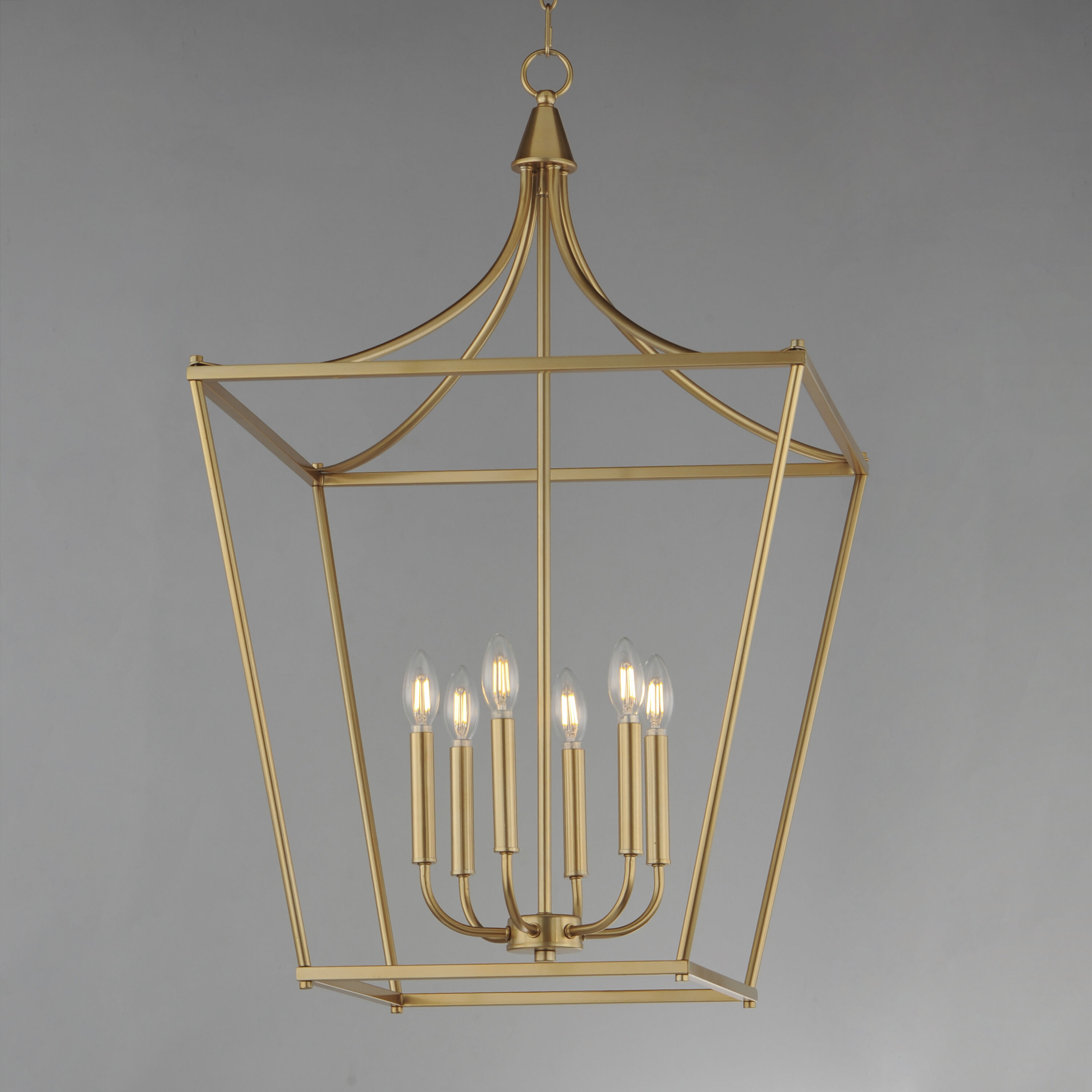 Clifton 6 Light 22 inch Natural Aged Brass Single Pendant Ceiling Light