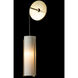 Exos Glass 1 Light 5.5 inch Soft Gold Mini Sconce Wall Light in Opal, Low Voltage