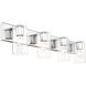 Zurich 4 Light 36 inch Polished Chrome Vanity Sconce Wall Light