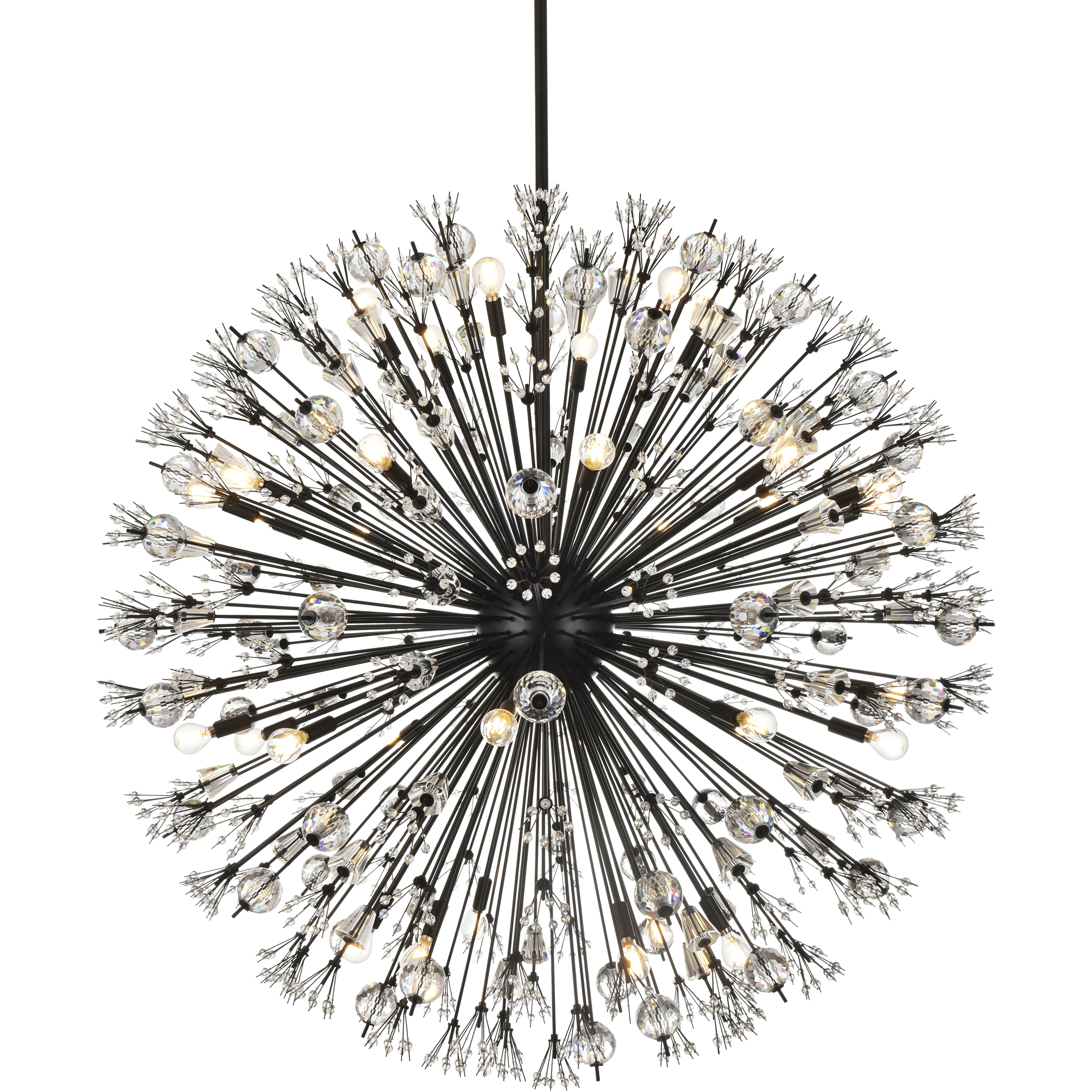 Vera 34 Light 50 inch Black Pendant Ceiling Light