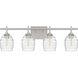 Lucy 4 Light 29 inch Brushed Nickel Bath Light Wall Light, Extra Large