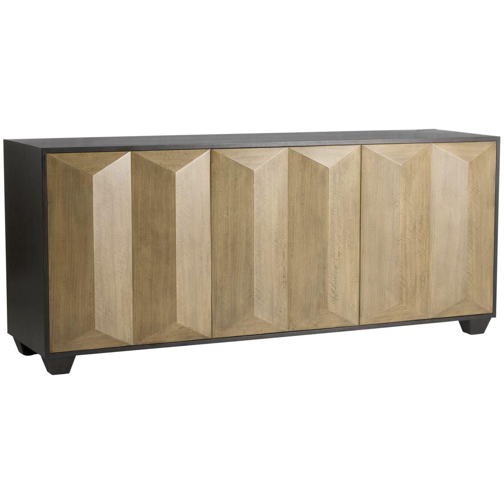 Sapphire 34 inch Chamois Gray Credenza