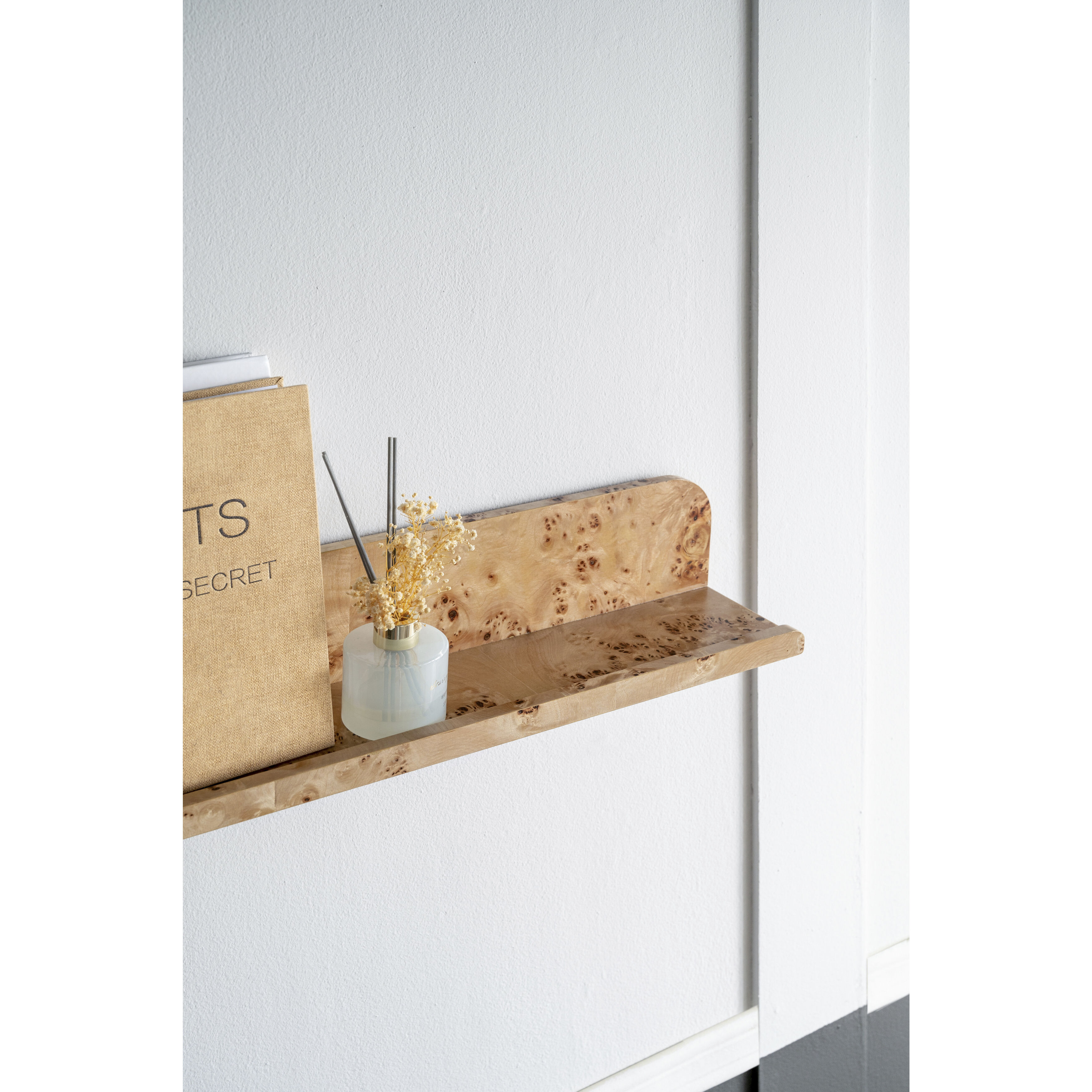 Anita 23.6 inch Brown Wall Shelf