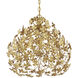 Cloverfield 1 Light 23 inch Contemporary Gold Leaf and Contemporary Gold Pendant Ceiling Light