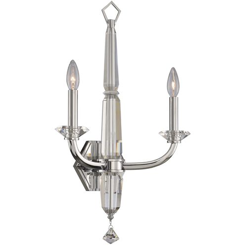 Palermo 2 Light 14 inch Chrome Wall Sconce Wall Light
