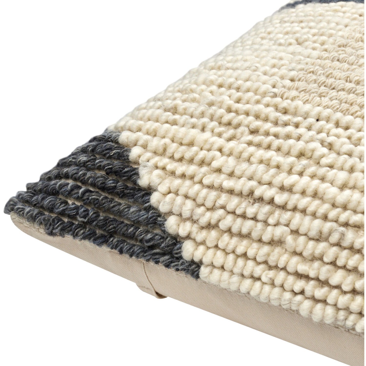 Sand Dunes 22 X 22 inch Beige/Charcoal/Burnt Orange Accent Pillow